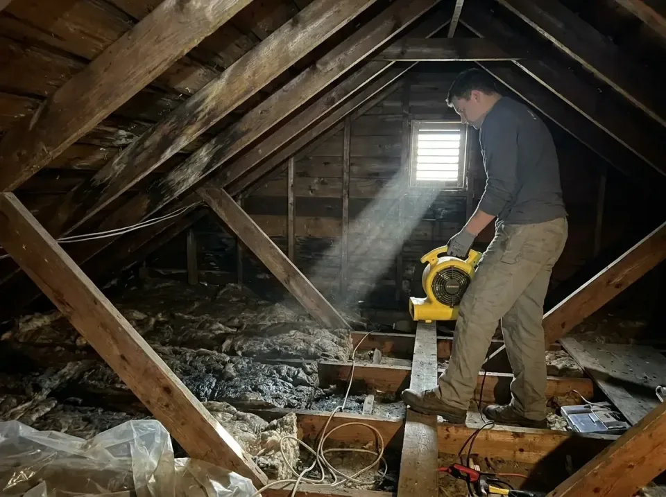 attic-water-damage-drying-proc-007 — frequently asked questions, Emergency Water Extraction & 24/7 Flood Response in Evergre…